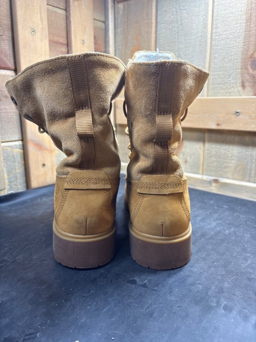 Timberland A1SGA Womens Size 9 UK 7 EU 40 Wheat Suede Fold Down Winter Boots - Picture 5 of 9